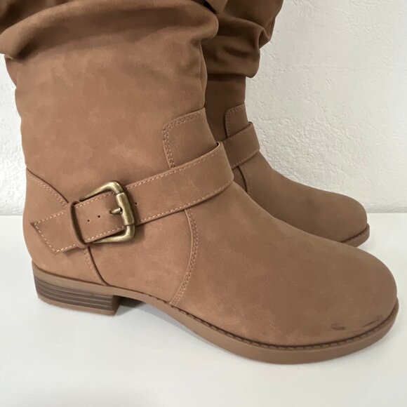 New Torrid Cognac Brown Casual Slouch Knee Boot - Size 8WW - Picture 2 of 12